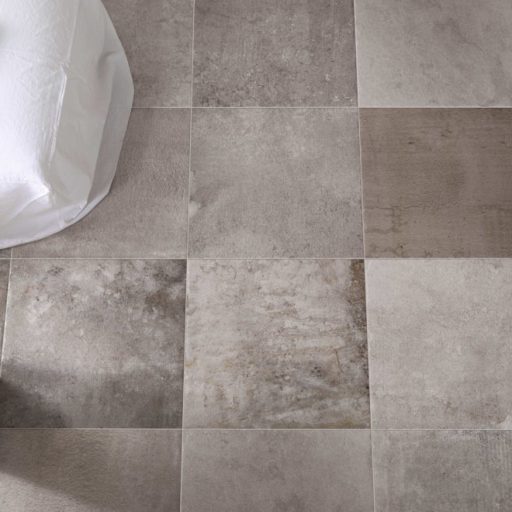 Queenstone Silver Stone Effect Porcelain Tile Roomset
