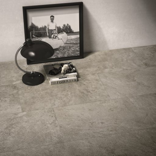 Roxx Grey Stone Effect Rectified Porcelain Multisize Roomset