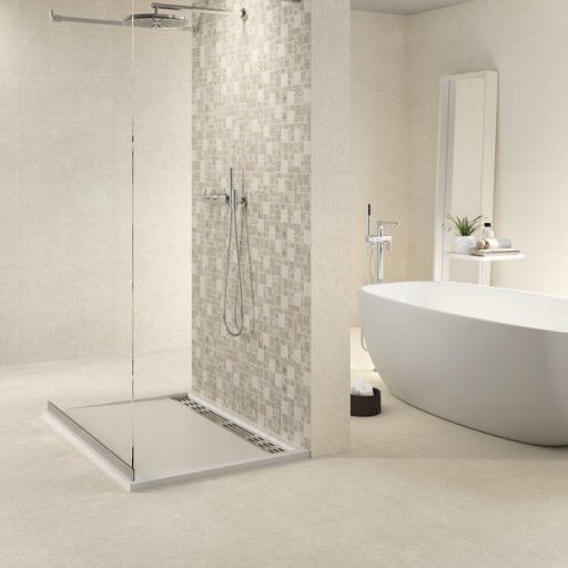 Madison Rock Ivory Ceramic Limestone Effect Rectified Wall Tile