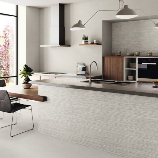 Madison Rock Silver Ceramic Limestone Effect Rectified Wall Tile