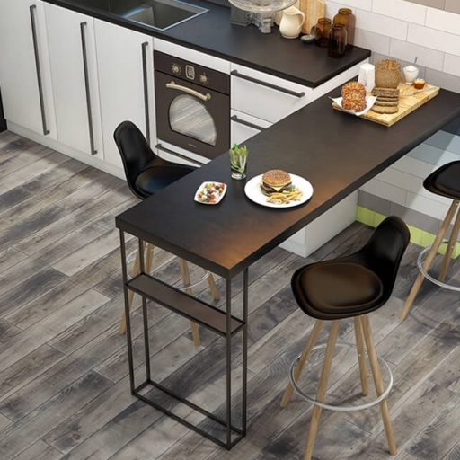 Ember Scorch Wood Effect Porcelain Tile Roomset