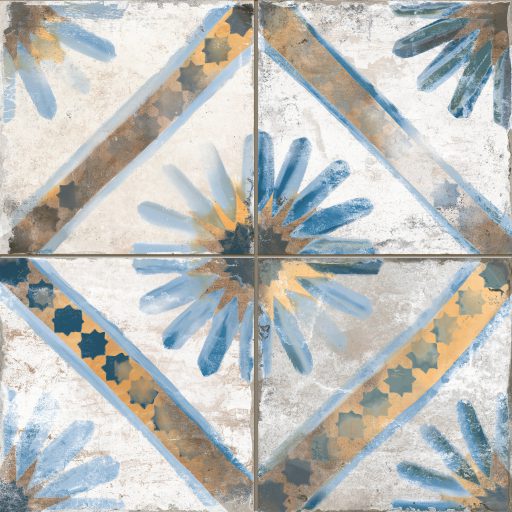 Kappa Blue Tile Individual Vintage Tile