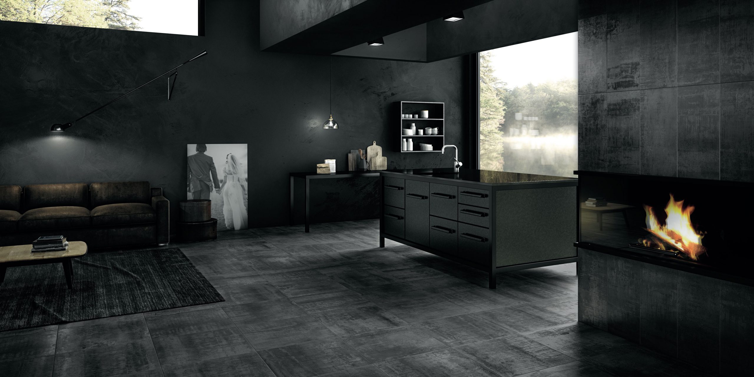 Metal Art Black Setting Studio Tiles