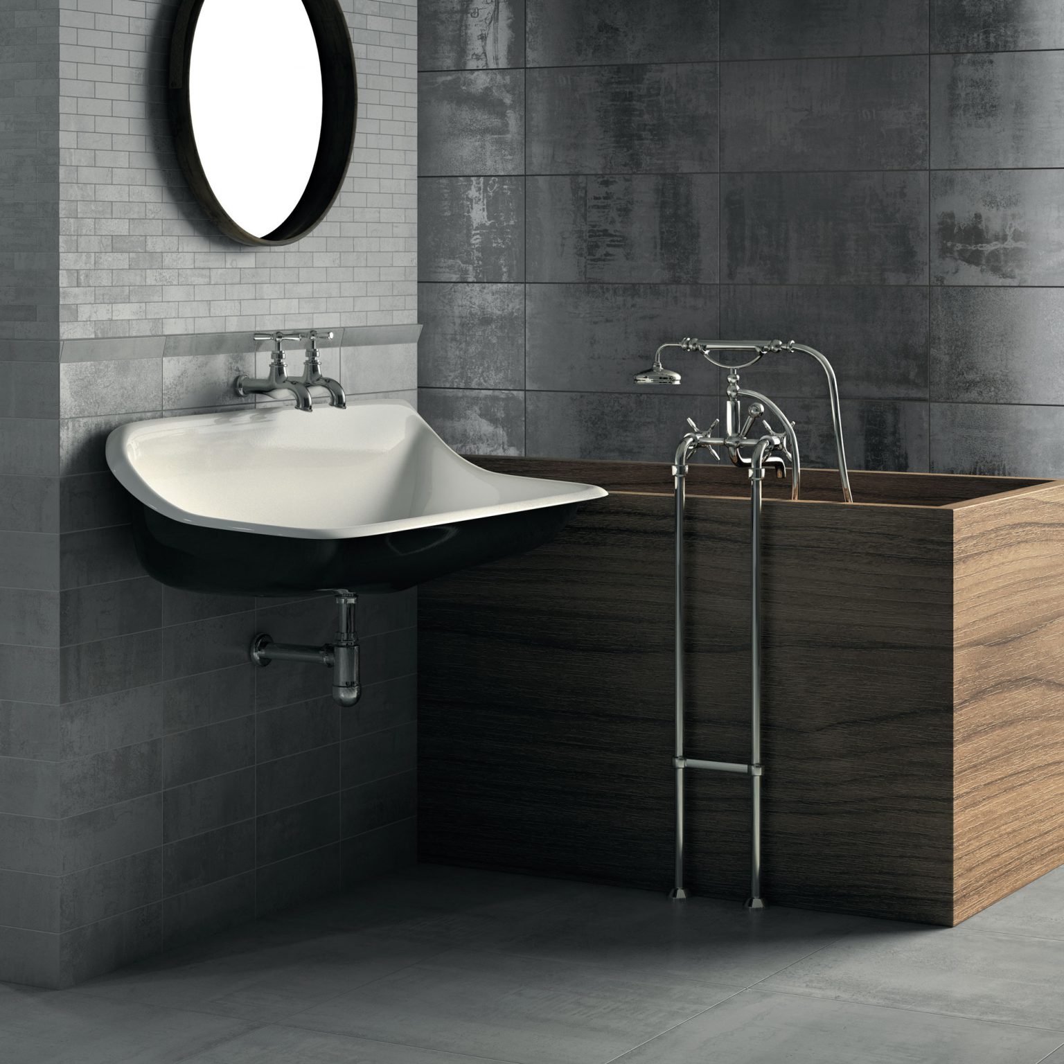 Metal Art Grey Room Setting