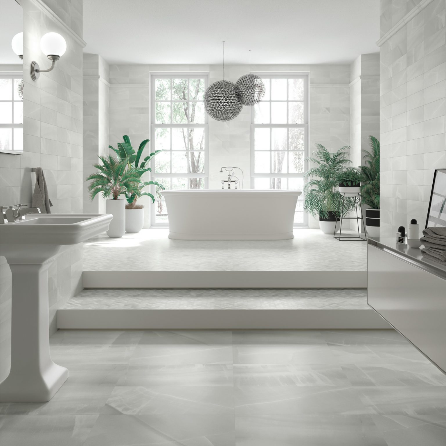 Premium Onyx Marble Effect Porcelain Studio Tiles