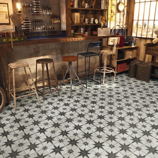 Theta Black Room Vintage Setting