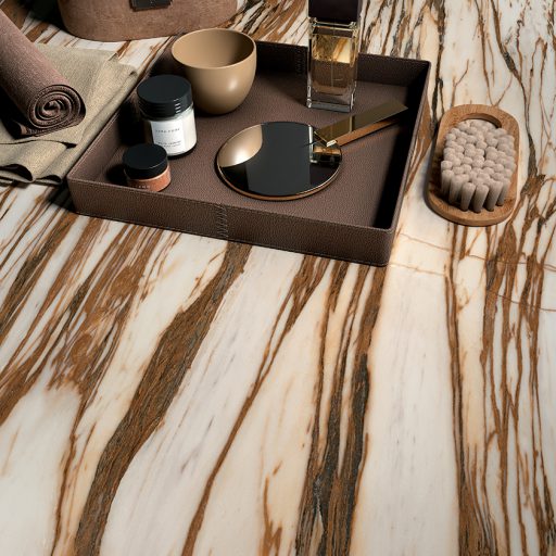 Alternative view of Wanderlust Calacatta Copper