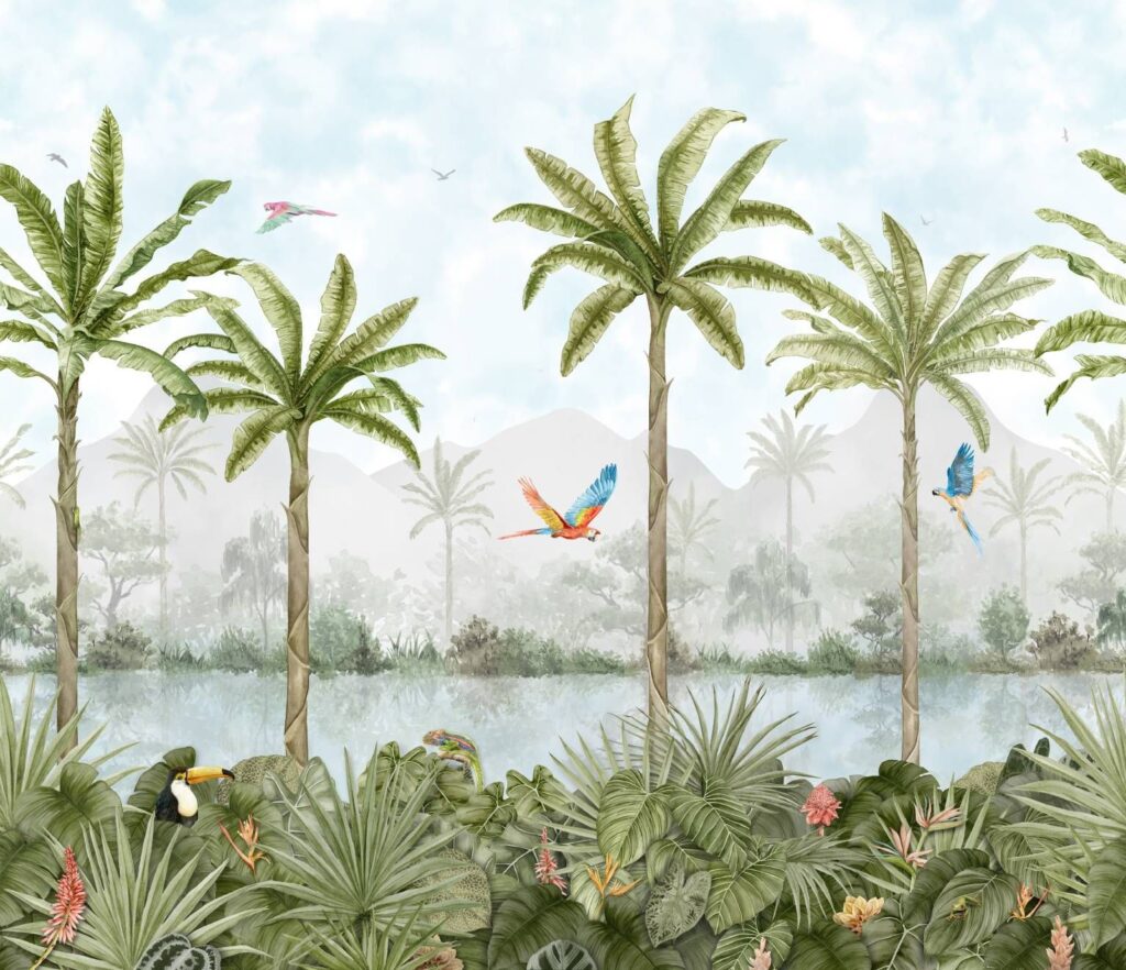 Mural Tropical Oasis