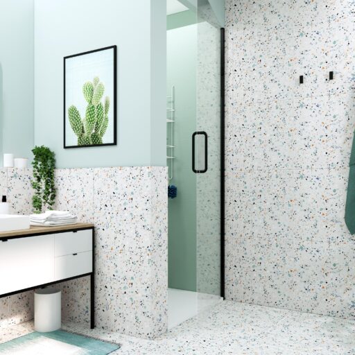 Alternative view of Gobi Terrazzo Bianco