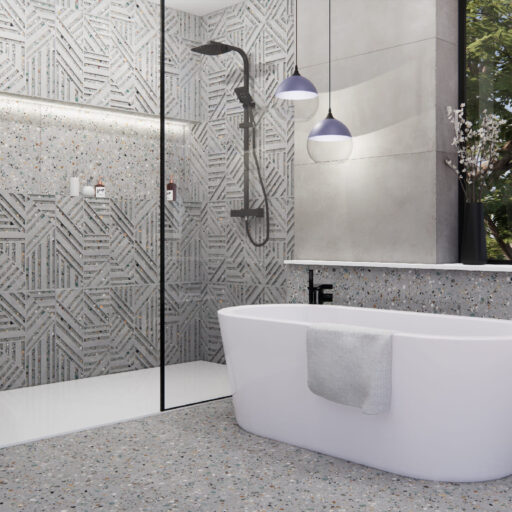 Alternative view of Gobi Terrazzo Grigio