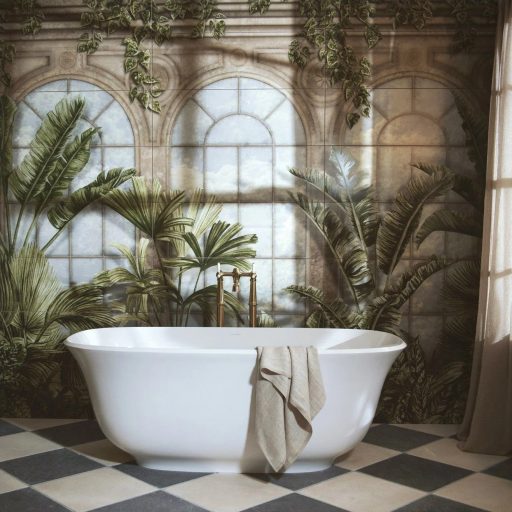 Alternative view of Mural Palm House